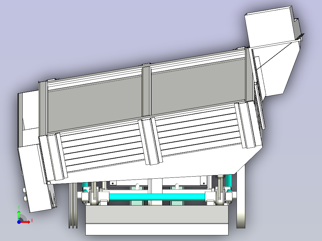 谷物分离机设计前视图
