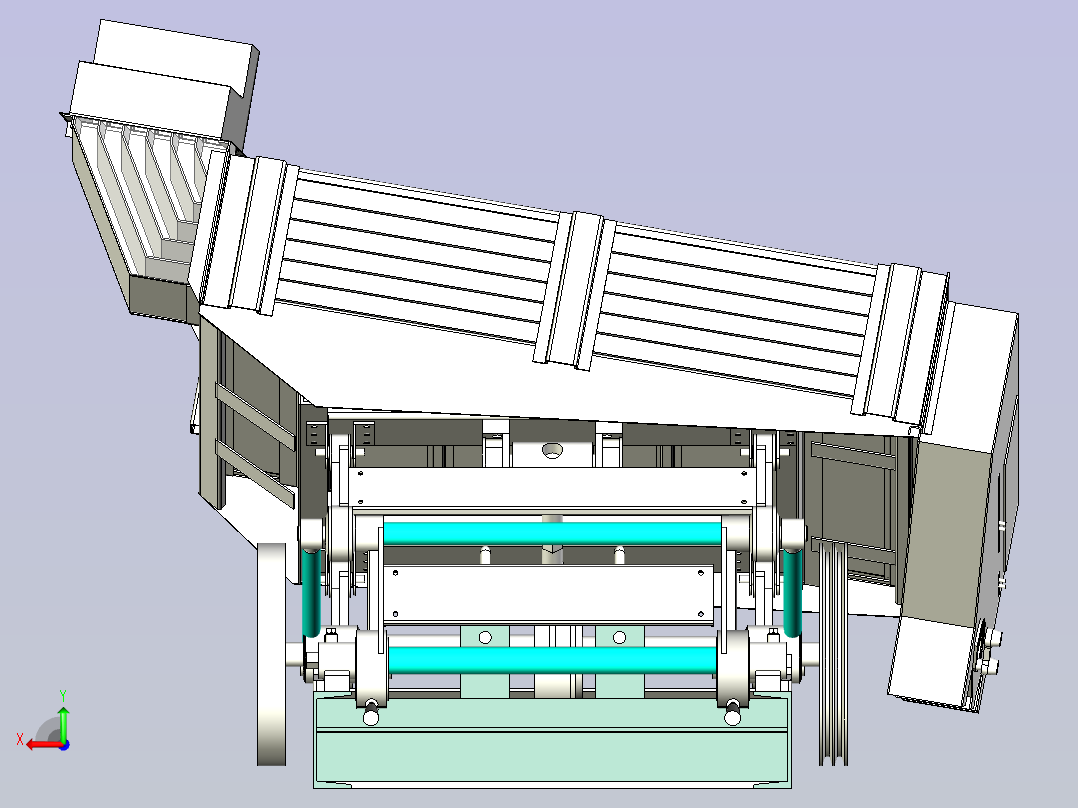 谷物分离机设计后视图