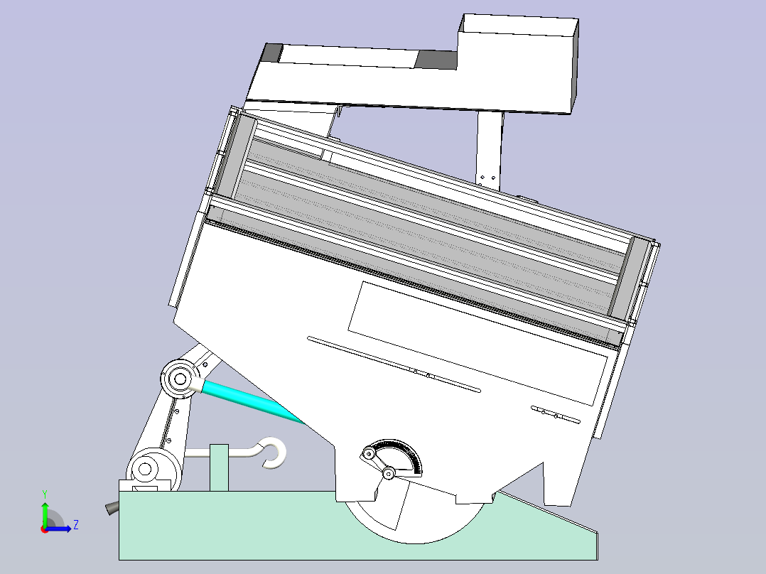 谷物分离机设计左视图