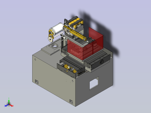 DK系列线切割机3D图纸三维模型