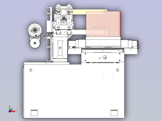 DK系列线切割机3D图纸三维模型前视缩略图