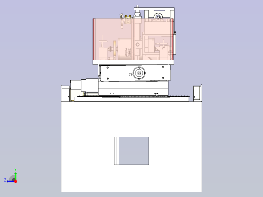 DK系列线切割机3D图纸三维模型右视缩略图
