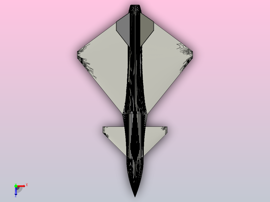 jet-fighter fj delta飞机俯视图