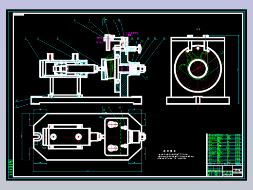 CA10B解放汽车中间轴轴承支架的钻两侧φ13孔夹具设计及加工工艺装备-气动夹紧含4张CAD图