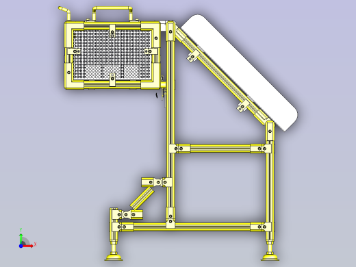一款工件储料器＆传送装置3D模型前视缩略图