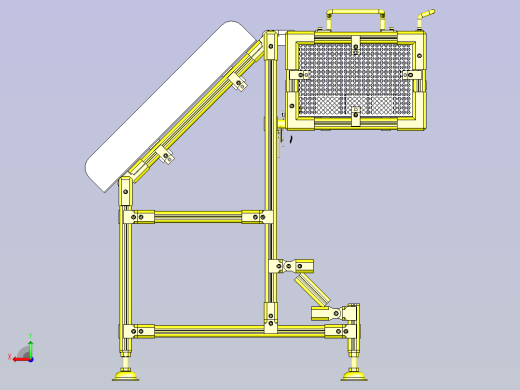 一款工件储料器＆传送装置3D模型后视缩略图