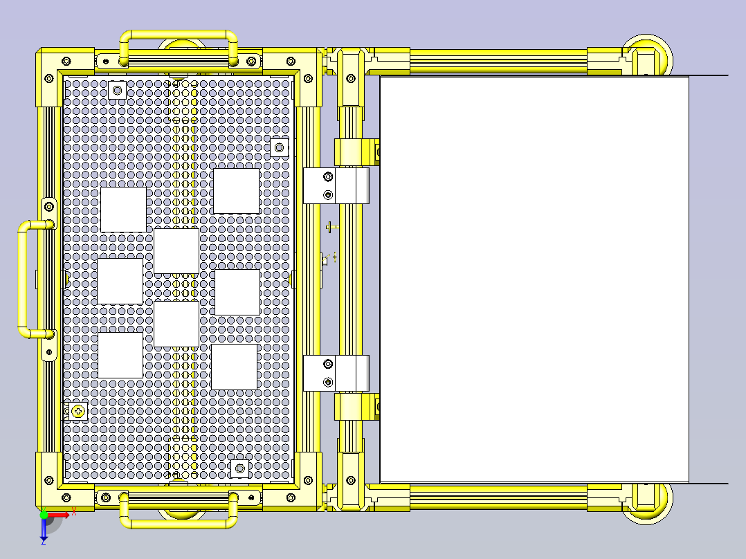 一款工件储料器＆传送装置3D模型俯视图