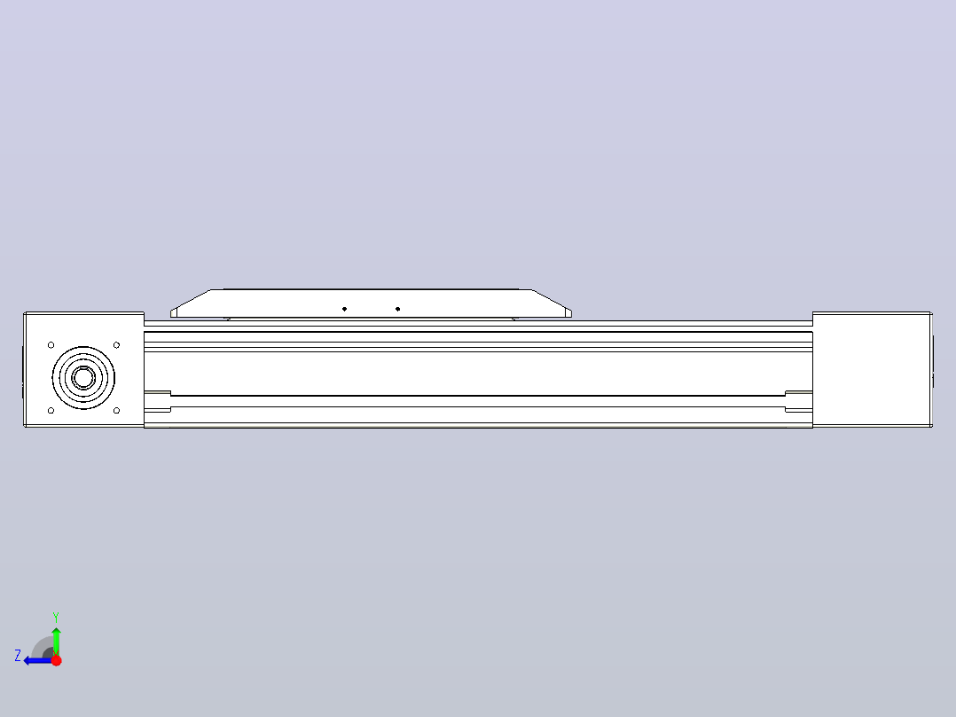 伺服电机集成皮带传动直线执行器TPA-OCB-80-140-L150-DL-J60-N3右视图