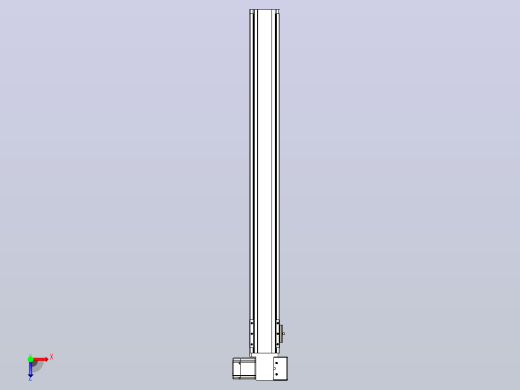 皮带直线轴半封闭可选导轨TPA-HNB-85S-90-L800-RP-C-P20-N3俯视缩略图