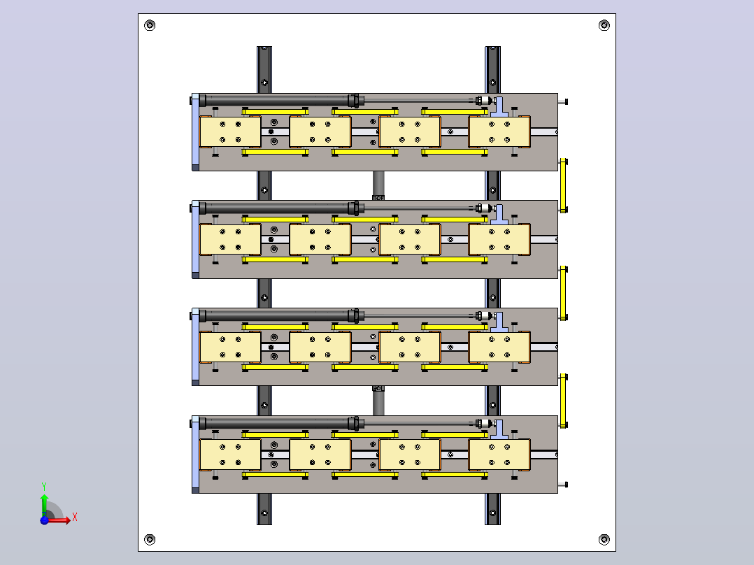 SLP-00-00-塑料片分距工装前视图
