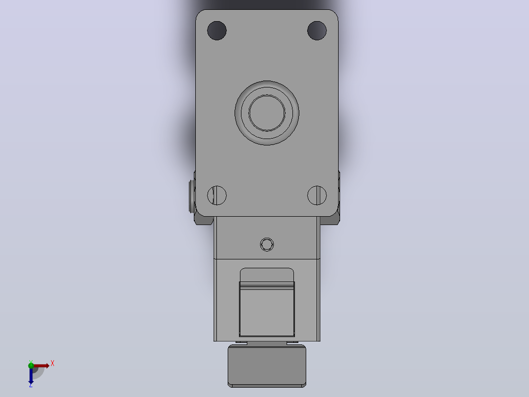 C11-01-075-(601B)中型轮[C11-01B-125-601B]脚轮俯视图