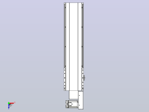 皮带直线轴半封闭可选导轨TPA-HNB-202D-140-L550-MR-C-P75-N3俯视缩略图
