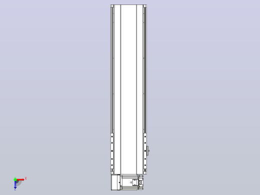 皮带直线轴半封闭可选导轨TPA-HNB-202D-140-L600-LU-Y-P75-N3俯视缩略图
