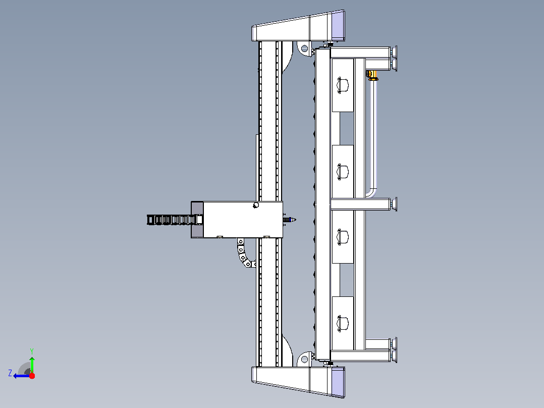 CNC 雕刻机右视图