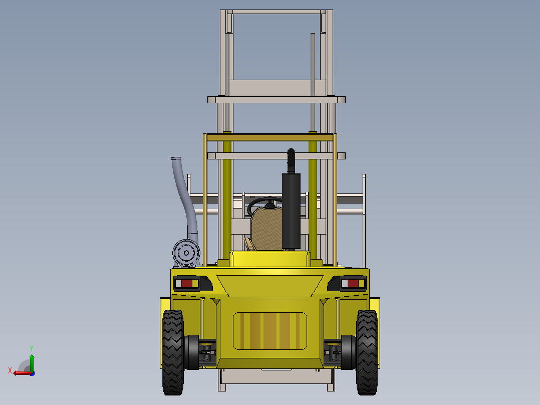 37 叉车 SW后视图