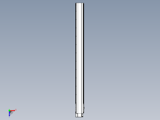 皮带直线轴半封闭可选导轨TPA-HNB-202D-140-L2300-LP-C-P75-N3俯视缩略图