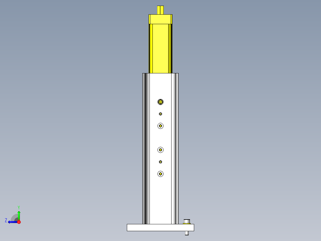 工件更换机构右视图