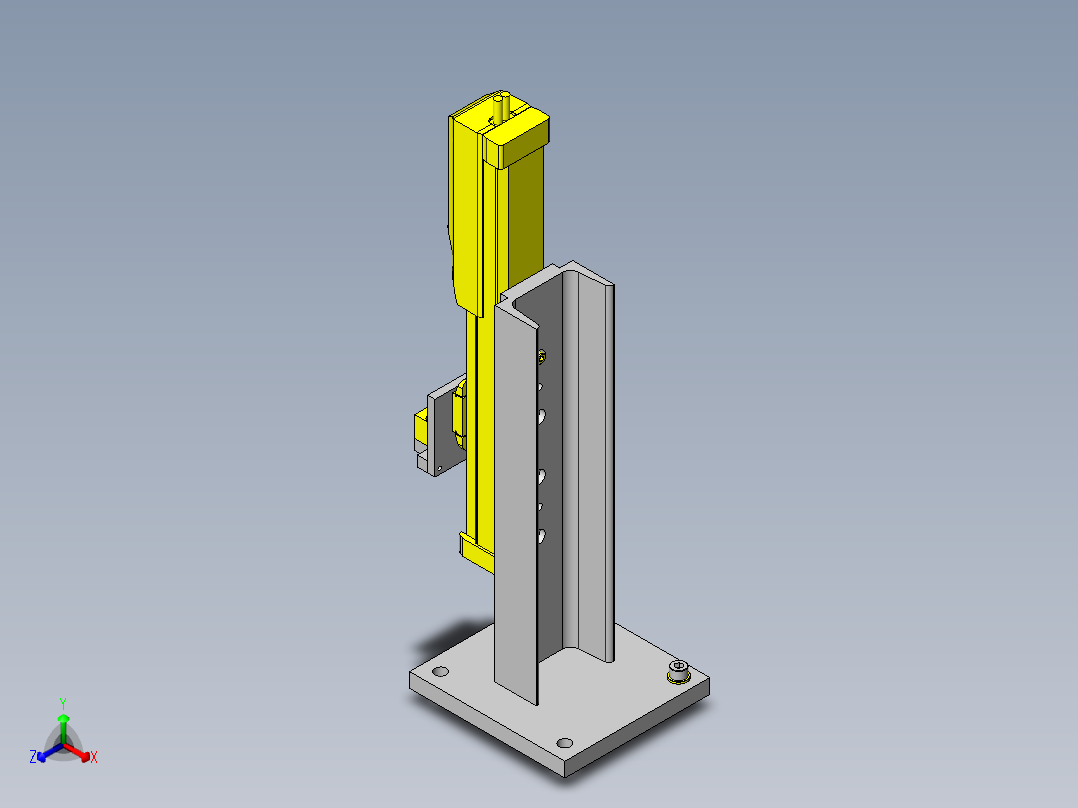 工件更换机构正等轴测图