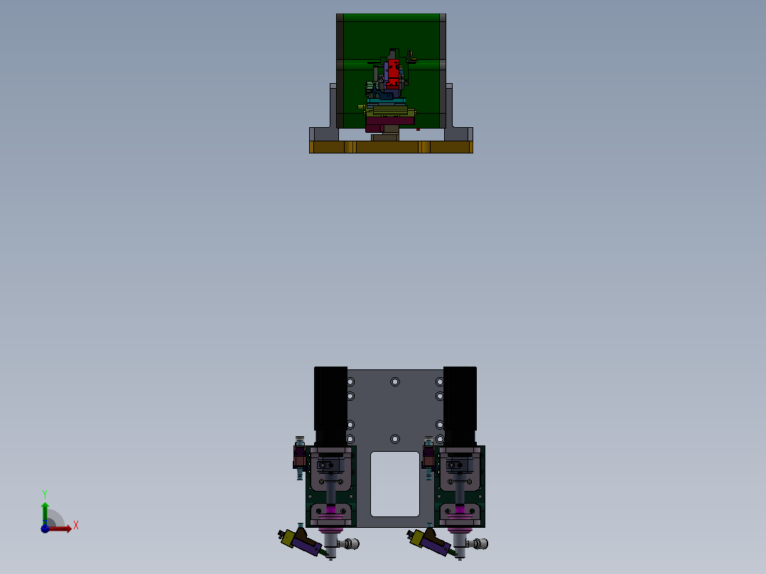 自动螺钉供料拧紧机构sw23前视图