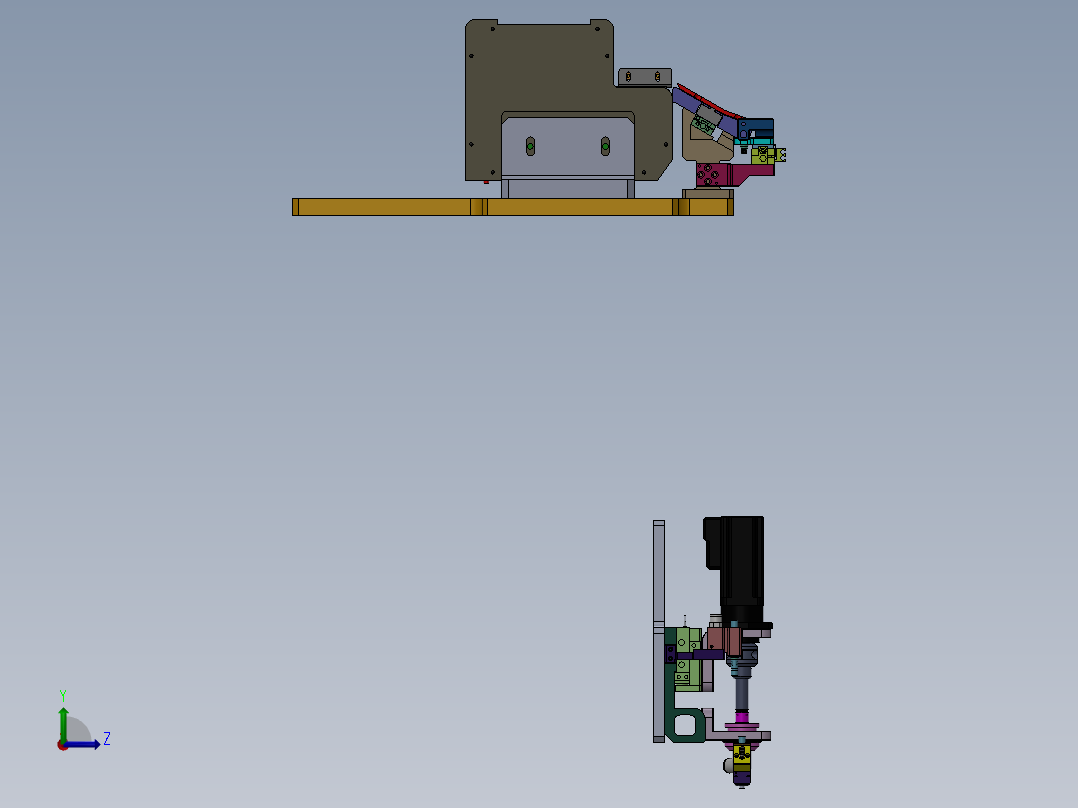 自动螺钉供料拧紧机构sw23左视图