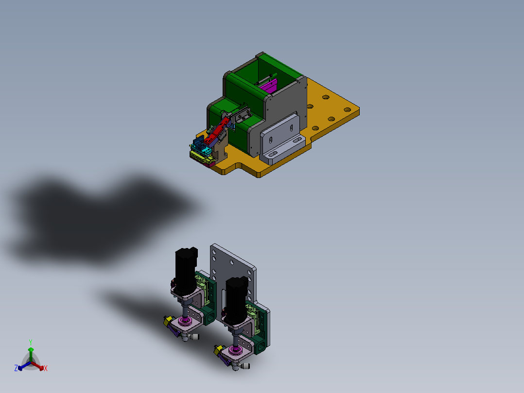 自动螺钉供料拧紧机构sw23正等轴测图