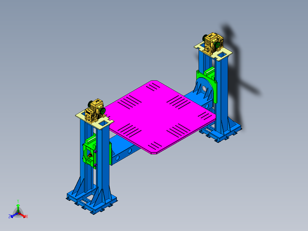 5吨升降式双立柱变位机