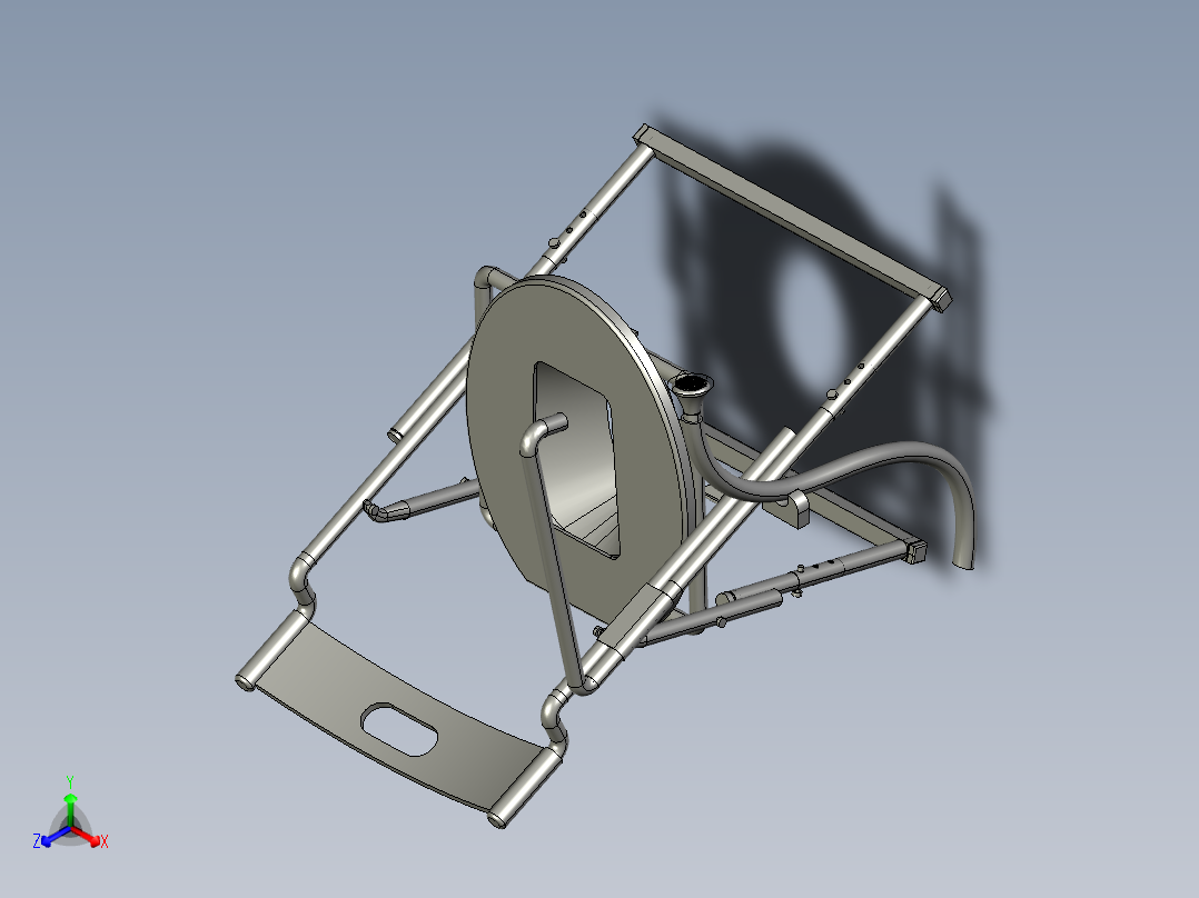 老年人坐便椅3D数模图纸 STP格式