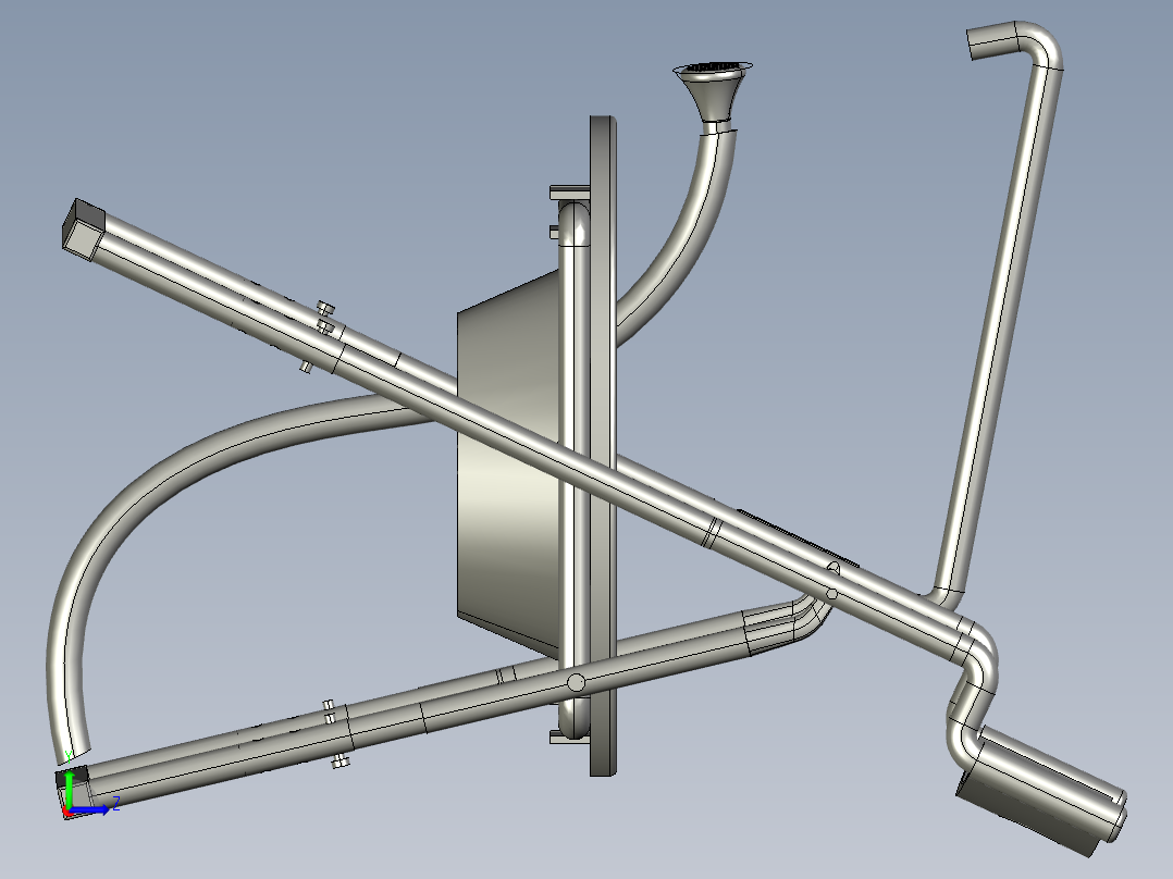 老年人坐便椅3D数模图纸 STP格式左视图