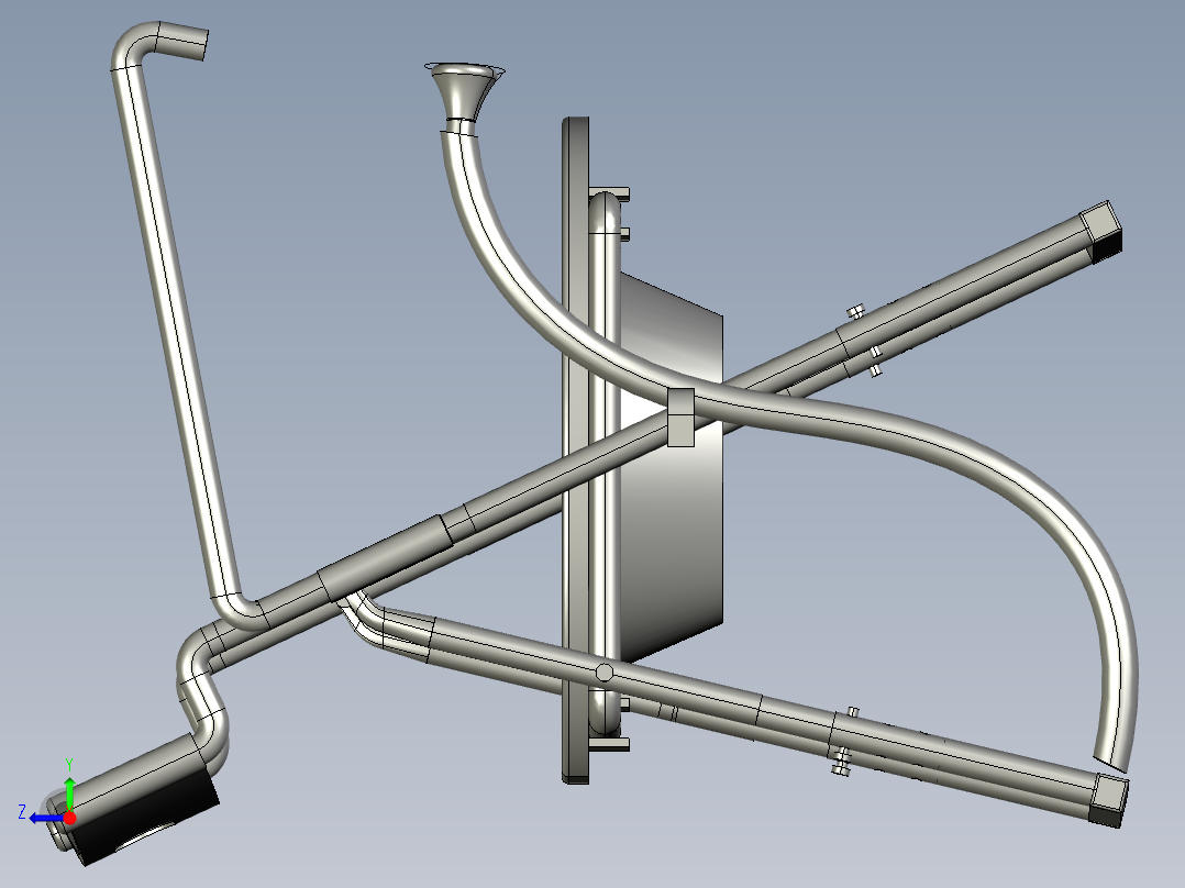老年人坐便椅3D数模图纸 STP格式右视图