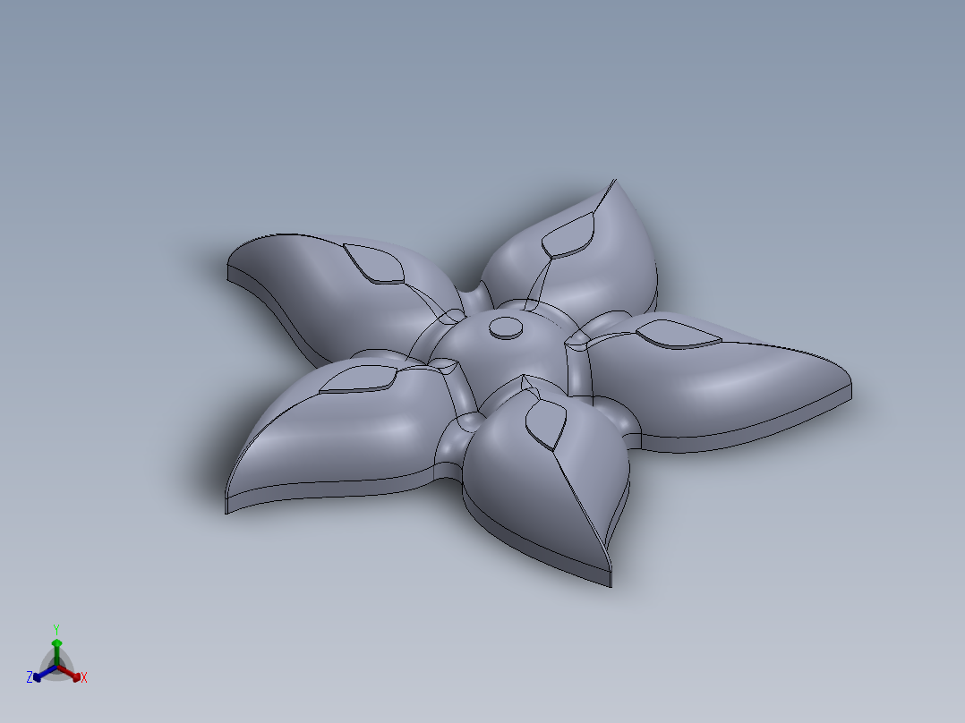 花盒子正等轴测图