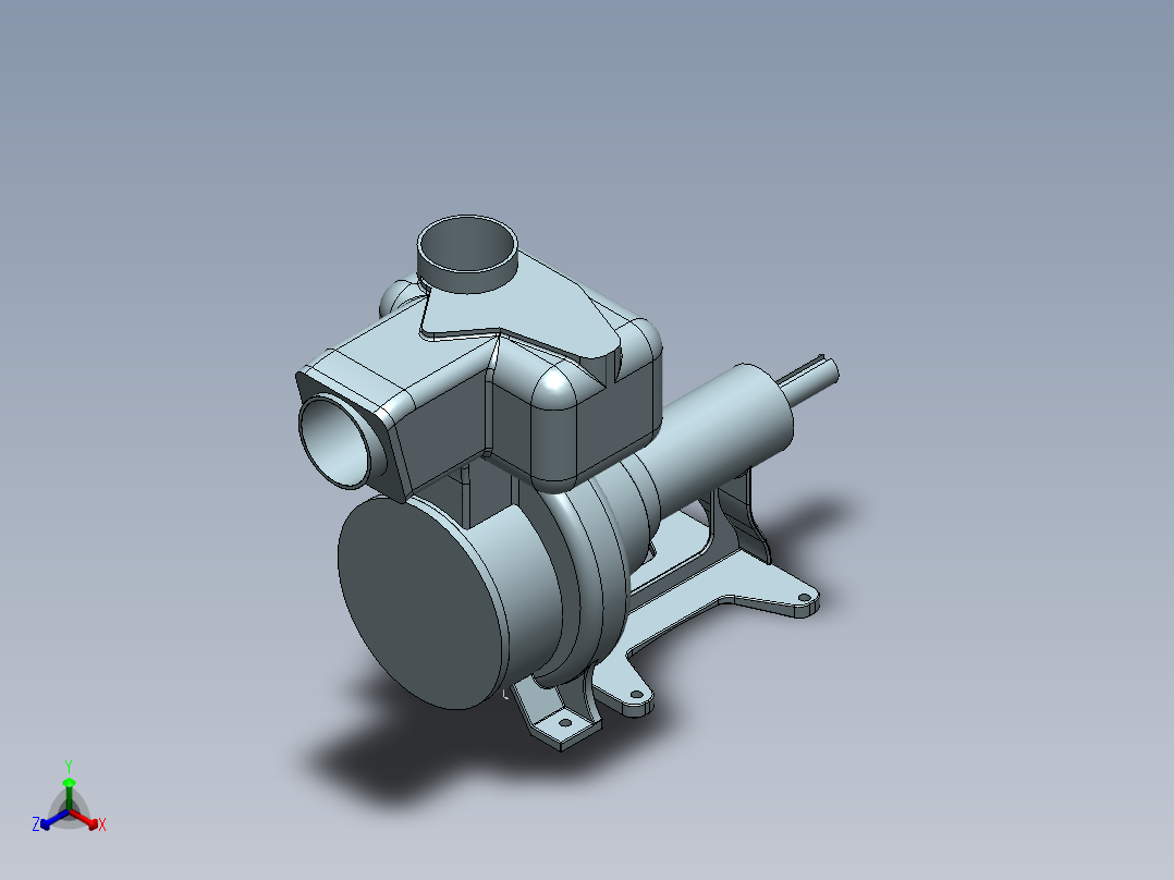 戈尔曼-鲁普-离心泵SW2013正等轴测图
