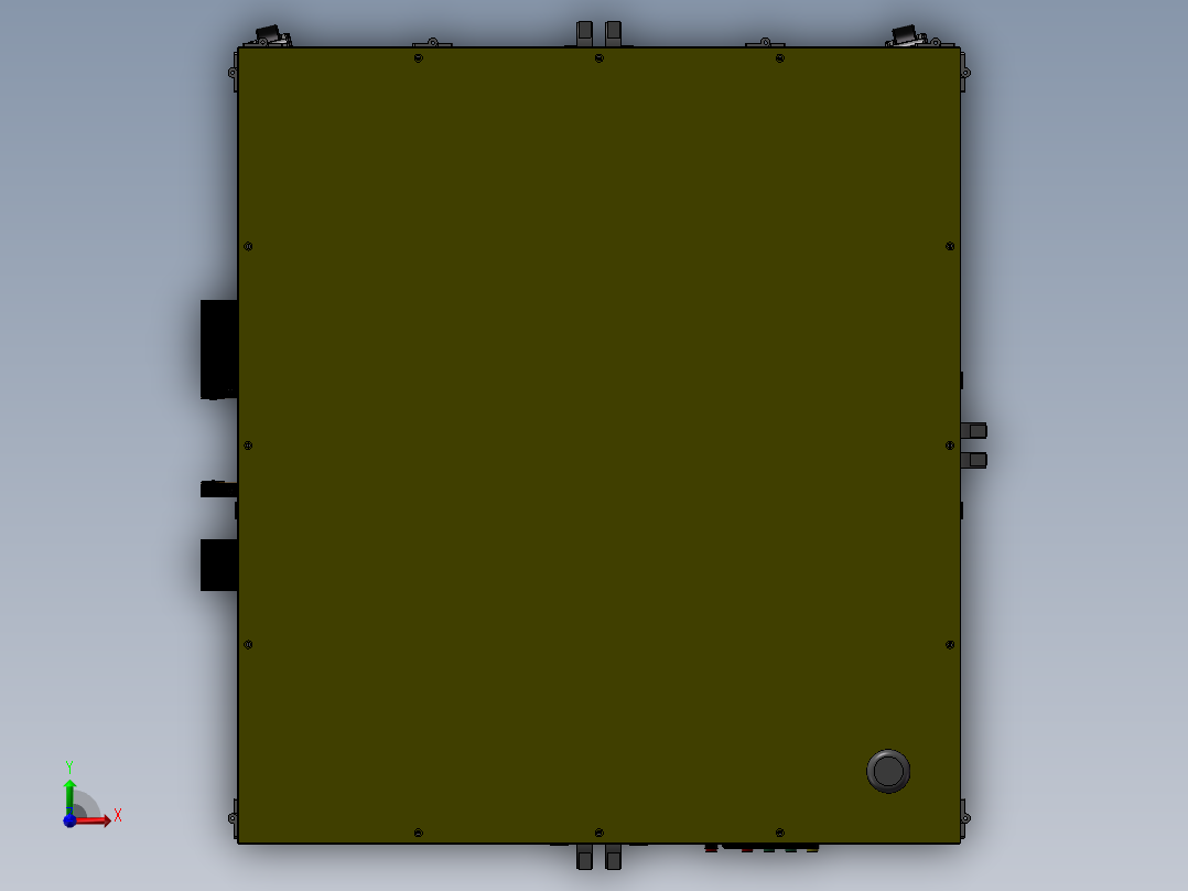 回流输出机器前视图