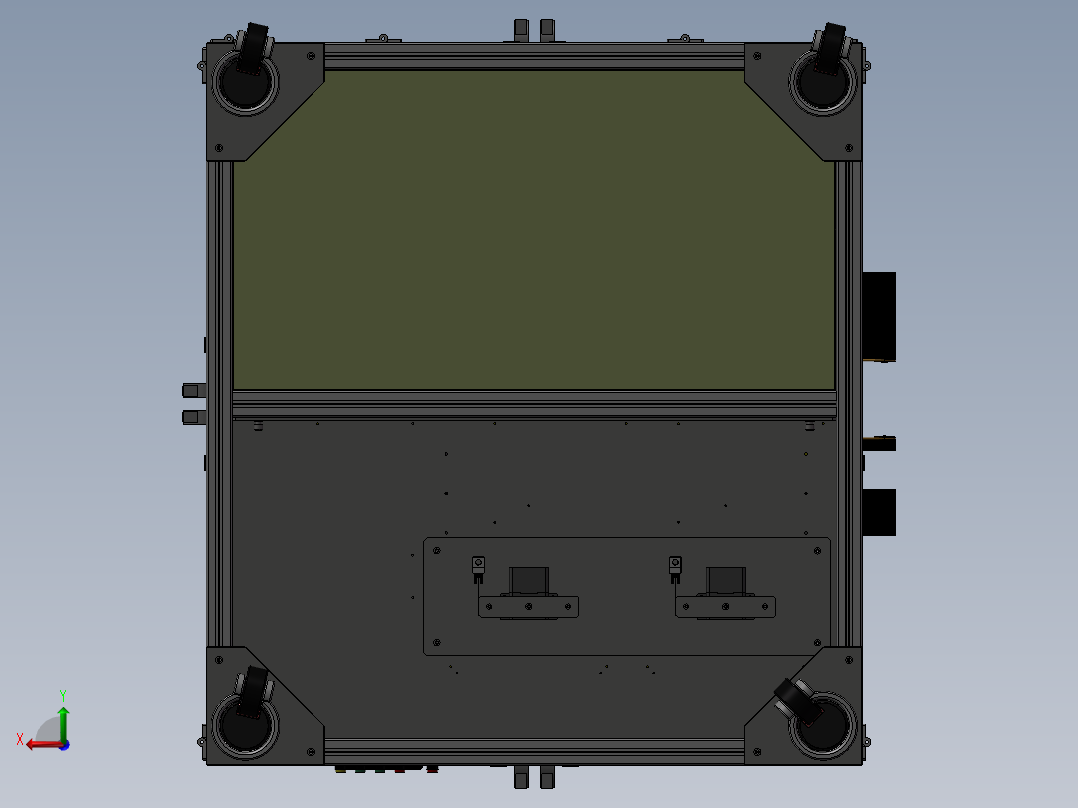 回流输出机器后视图