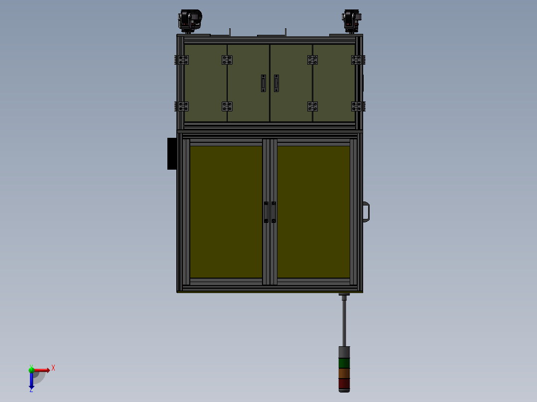回流输出机器俯视图
