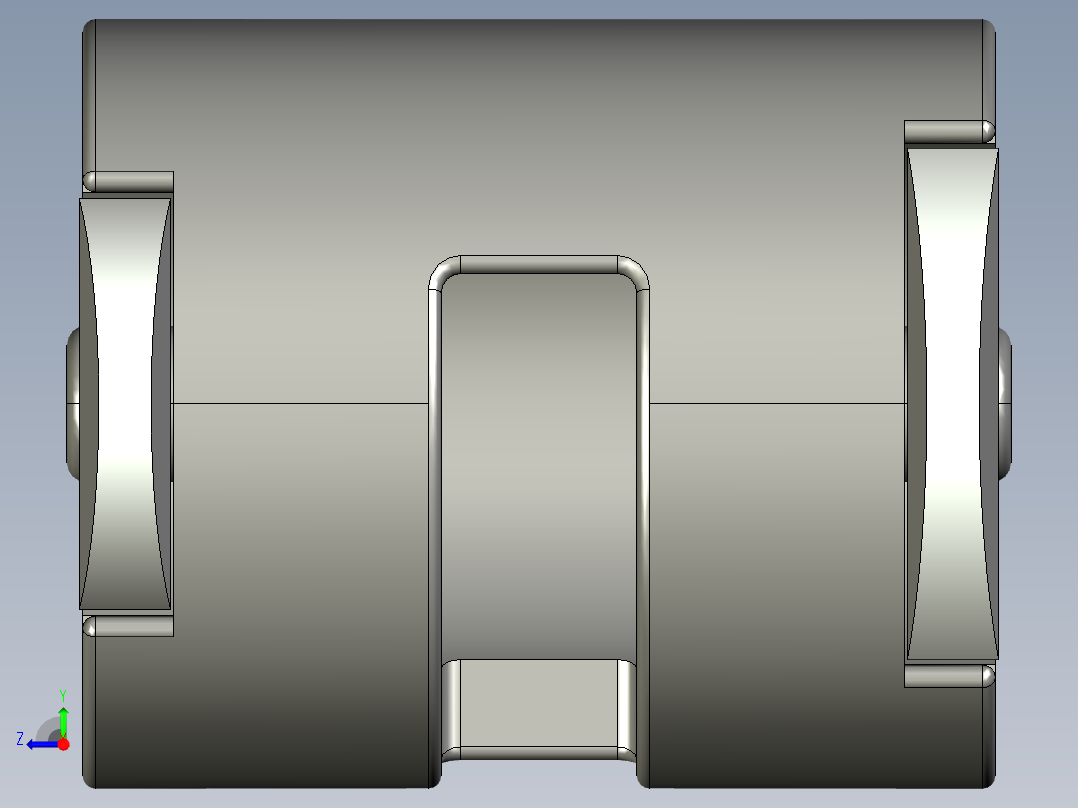 90旋转美国电源转换插头（ul电源适配器）右视图