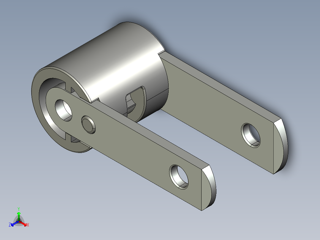 90旋转美国电源转换插头（ul电源适配器）正等轴测图