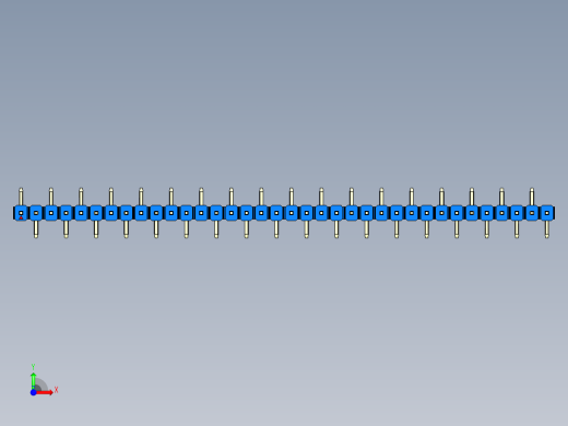彩色公排针 100mil 2.54mm 系列-DS1022_blue_36p_100mil_Type_SMT_R1_rev1.0前视缩略图
