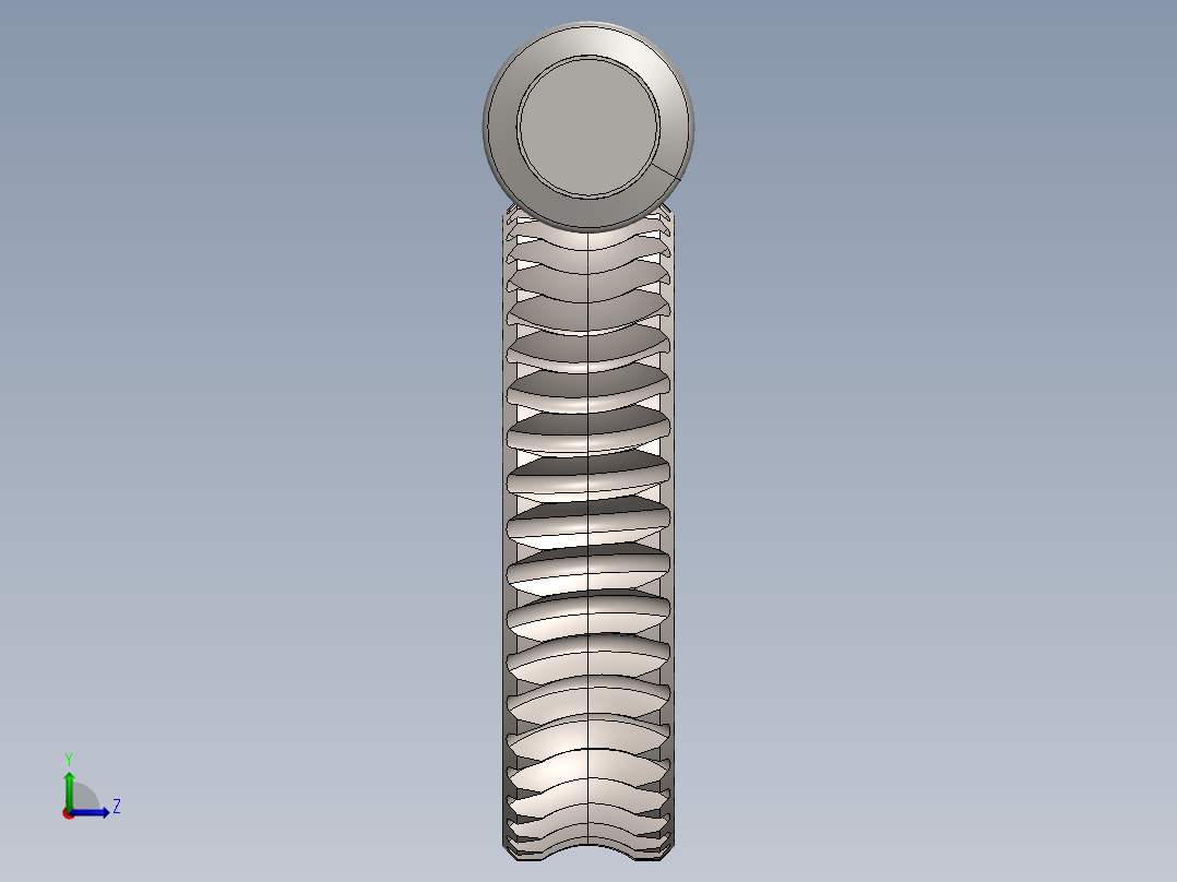 蜗轮总成左视图