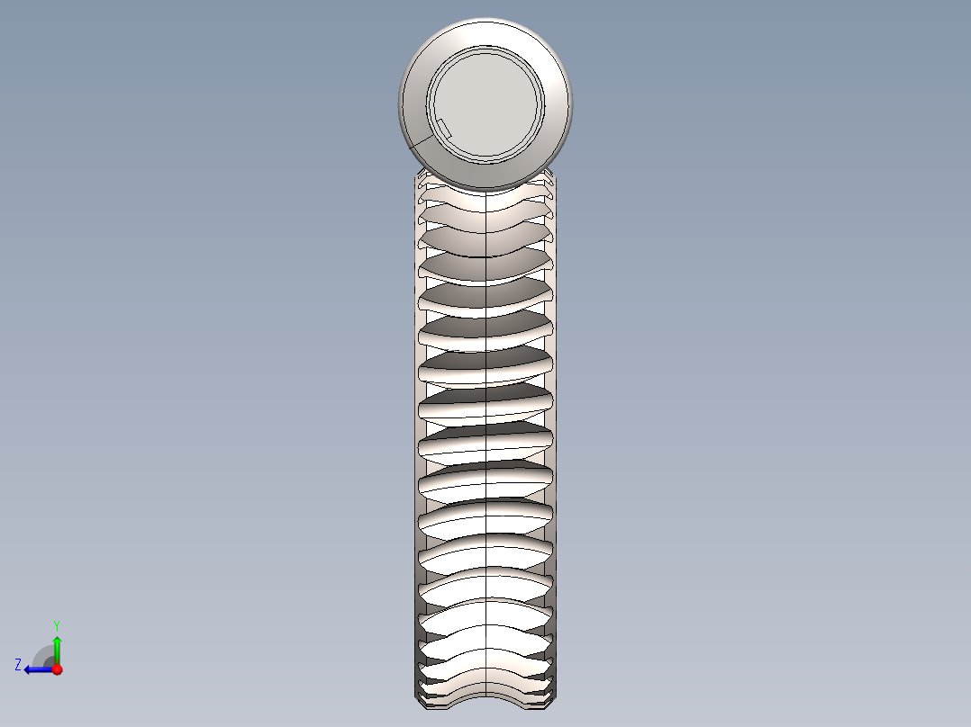 蜗轮总成右视图