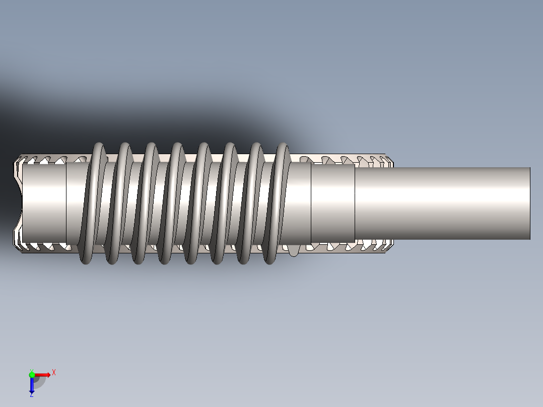 蜗轮总成俯视图