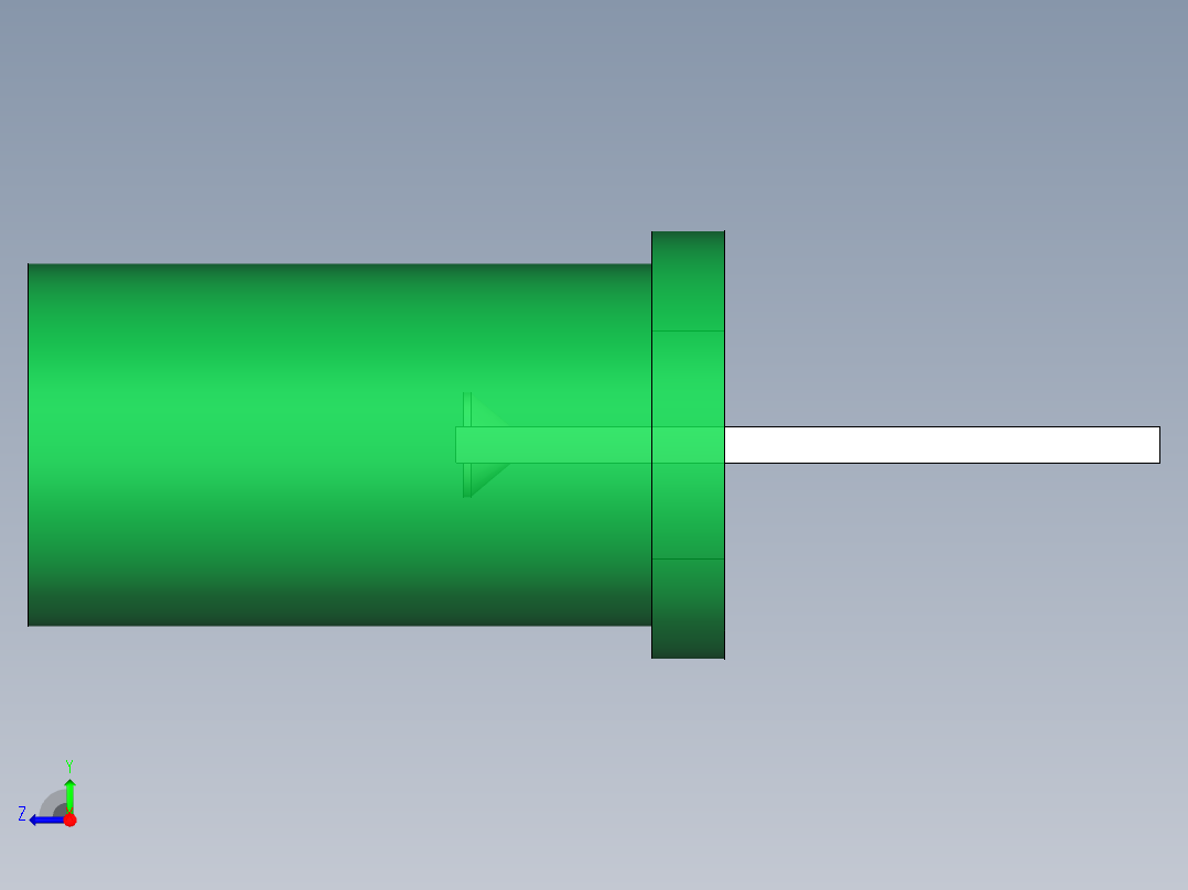 LED_Cylindrical_Green8_D5x9.6mm右视图
