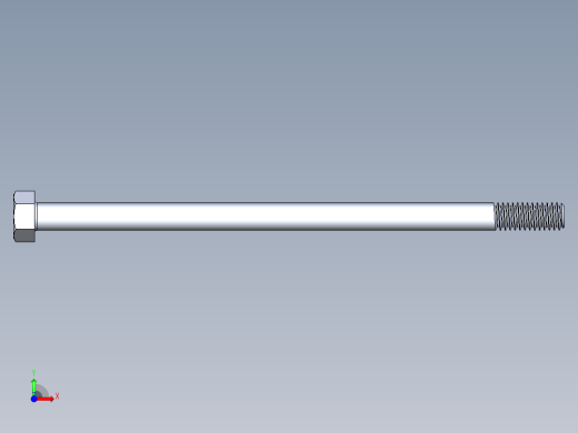 UNC 六角螺栓-Hex Bolt 0.3125-18 x 6前视缩略图