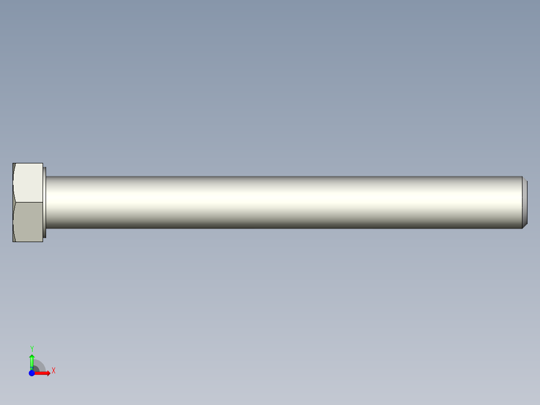 螺钉-DIN_931-M12x1.75x110_18.stp前视图