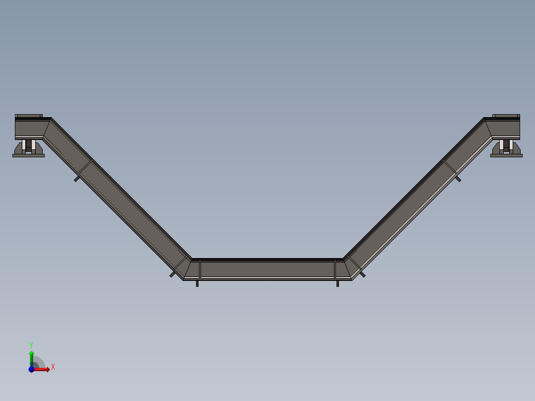 托辊架066前视图