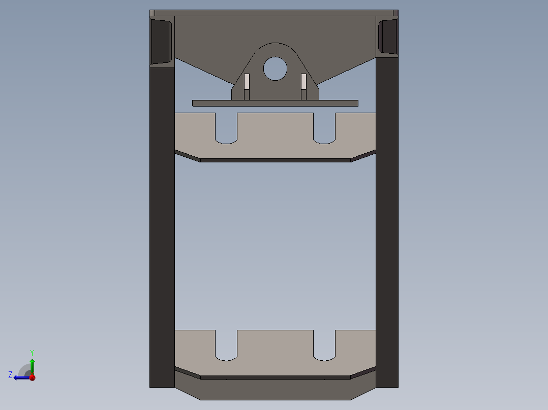托辊架066右视图