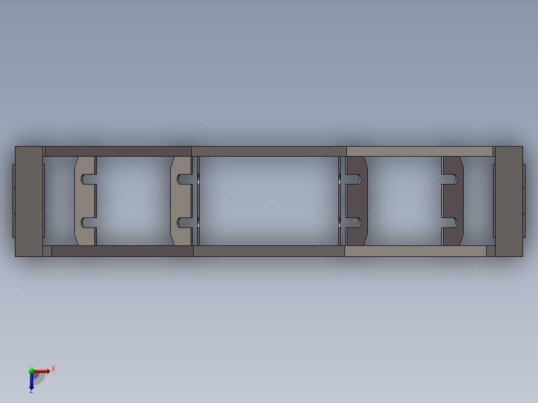 托辊架066俯视图