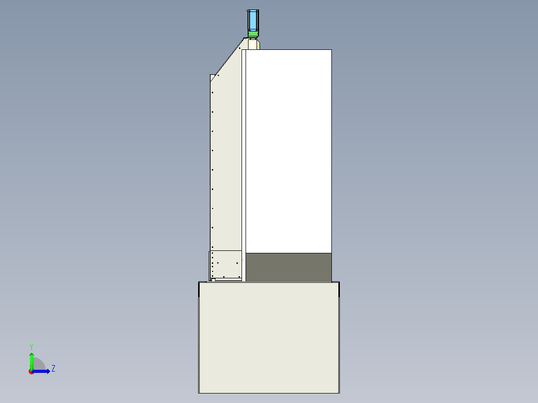 DIY铣床226x150x620 SBR20 SFU1605左视图