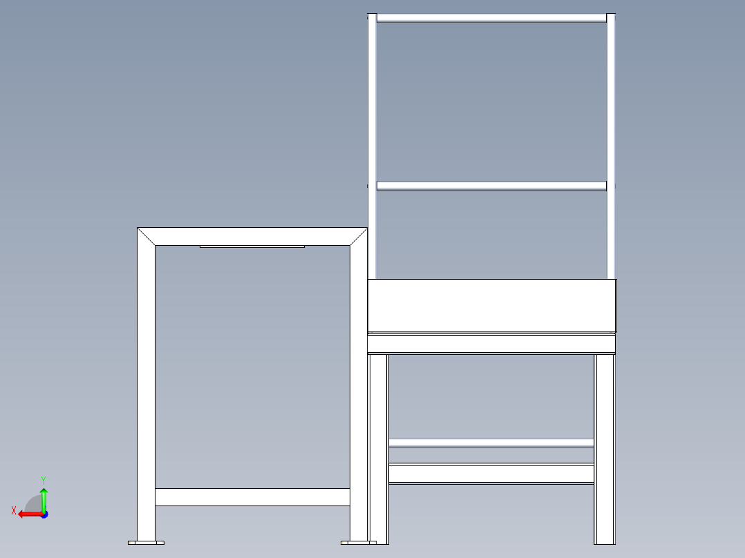 粉末-液体混合用水平工业丝带搅拌机后视图