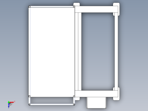 粉末-液体混合用水平工业丝带搅拌机俯视缩略图