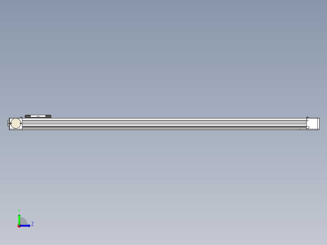 同步带滑台-欧规BC6-L120-S1350-R-P40-D3左视图